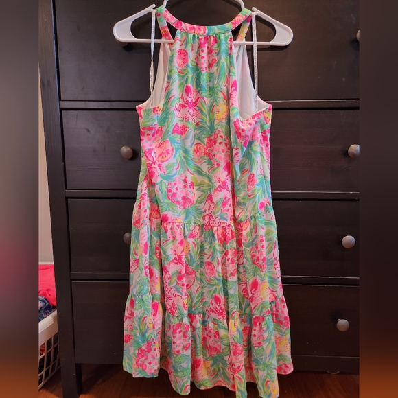 Lilly Pulitzer Floral Sleeveless Dress with Tassels - Picture 5 of 5